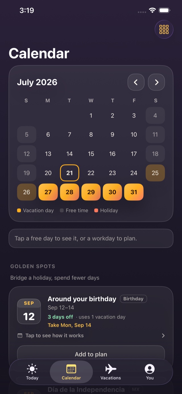 Calendario